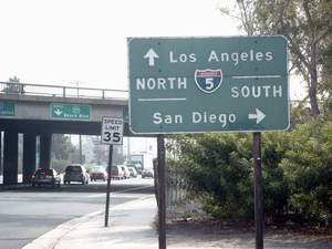 Los Angeles - Zufahrt zur Interstate 5