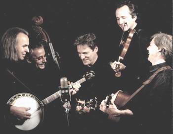 Die hollndische Bluegrass Formation 4 Wheel Drive: Jrgen Biller, Theo Lissenberg, Paul van Vlodrop, Joost van Es, Jan Michielsen (von links).