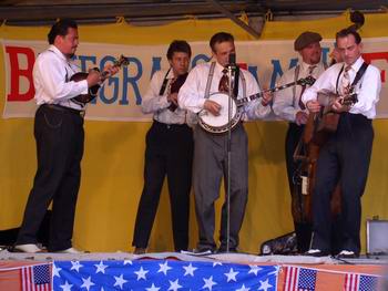 Die Bluegrass Boogiemen beim "Family Bluegrass Festival 2003" in Stetten/Schweiz. Foto: Jens Holger Jensen