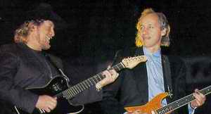 Country Snger John Anderson und Mark Knopfler