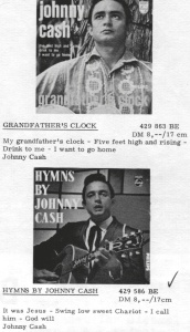 Johnny Cash, deutsche EPs