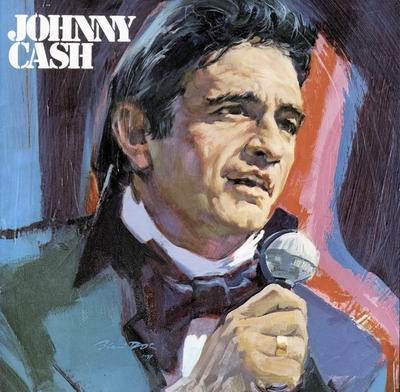 Titelbild eines Werbefaltblattes der CBS in Deutschland anllich einer Johnny Cash-Tournee in den 70er Jahren. Archiv-Hauke Strbing
