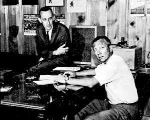 Eddie Wilson (links) und Don Pierce, Chef von Starday Records, 1961. Bild: Archiv Walter Fuchs