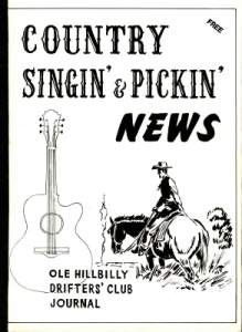Titelblatt von " Country Singin and Pickin News" aus dem Jahr 1957