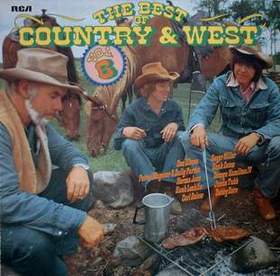 RCA Records:The Best Of Country & West Volume 6; Cover der deutschen Langspielplatte von 1975